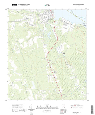 United States Geological Survey Green Cove Springs, FL (2021, 24000-Scale) digital map