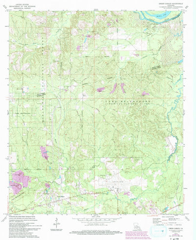 United States Geological Survey Green Gables, LA (1972, 24000-Scale) digital map