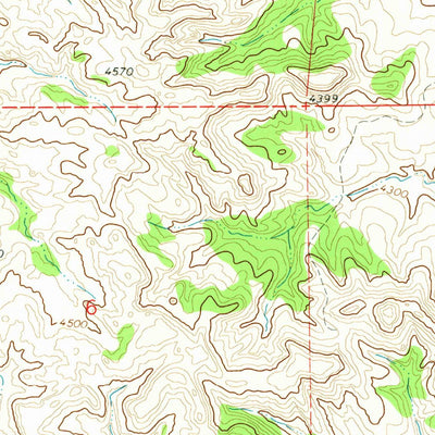 United States Geological Survey Green Hill, WY (1971, 24000-Scale) digital map