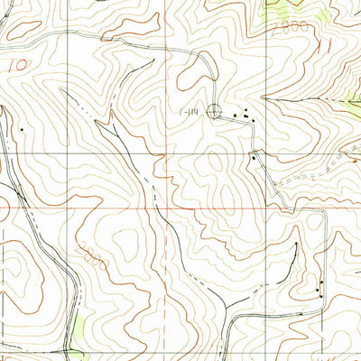 United States Geological Survey Green Knob, ID (1990, 24000-Scale) digital map
