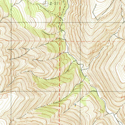 United States Geological Survey Green Knob, ID (1990, 24000-Scale) digital map