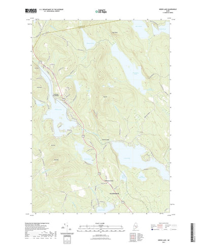 United States Geological Survey Green Lake, ME (2021, 24000-Scale) digital map