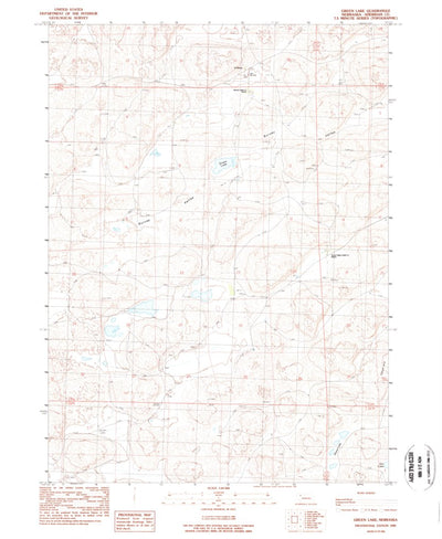 United States Geological Survey Green Lake, NE (1989, 24000-Scale) digital map