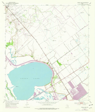 United States Geological Survey Green Lake, TX (1952, 24000-Scale) digital map