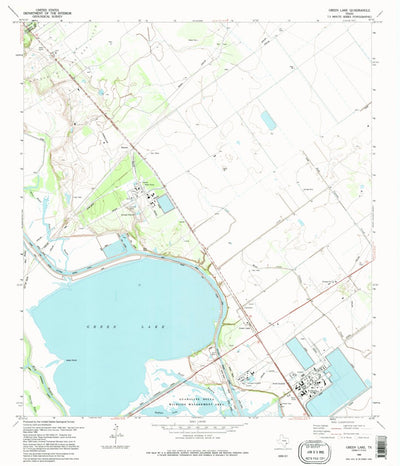 United States Geological Survey Green Lake, TX (1995, 24000-Scale) digital map