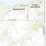 United States Geological Survey Green Lake, WI (2013, 24000-Scale) digital map