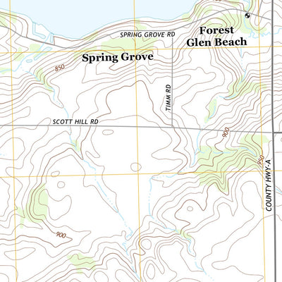 United States Geological Survey Green Lake, WI (2013, 24000-Scale) digital map