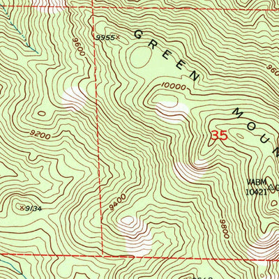 United States Geological Survey Green Mountain, CO (1954, 24000-Scale) digital map