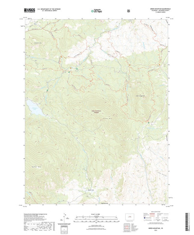 United States Geological Survey Green Mountain, CO (2022, 24000-Scale) digital map