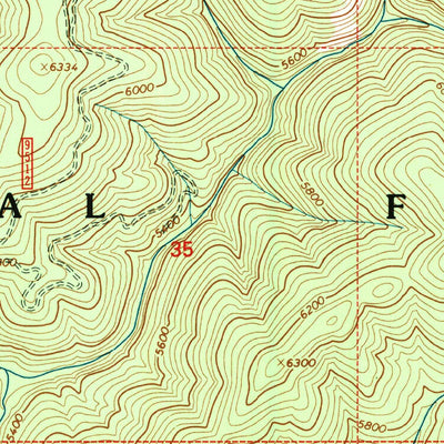 United States Geological Survey Green Mountain, ID (1995, 24000-Scale) digital map