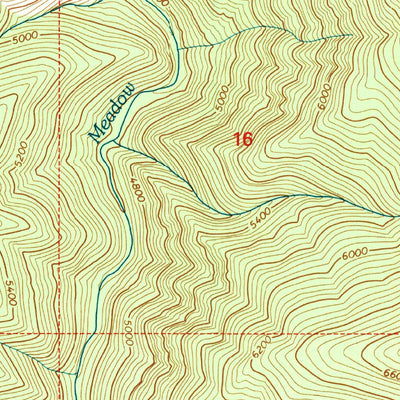 United States Geological Survey Green Mountain, ID (1995, 24000-Scale) digital map