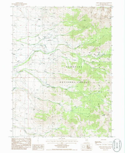 United States Geological Survey Green Mountain, NV (1985, 24000-Scale) digital map
