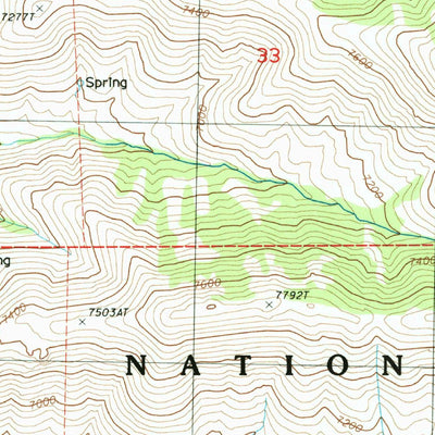 United States Geological Survey Green Mountain, NV (1985, 24000-Scale) digital map