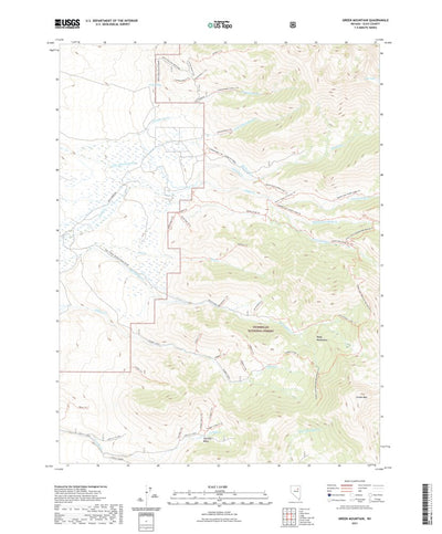 United States Geological Survey Green Mountain, NV (2021, 24000-Scale) digital map