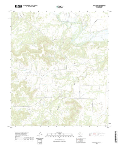 United States Geological Survey Green Mountain, TX (2022, 24000-Scale) digital map
