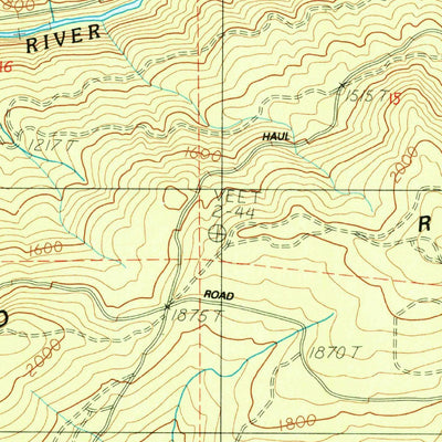 United States Geological Survey Green Peter, OR (1984, 24000-Scale) digital map