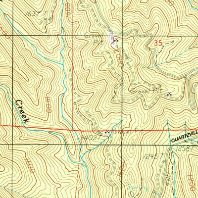 United States Geological Survey Green Peter, OR (1984, 24000-Scale) digital map
