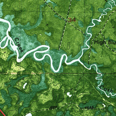United States Geological Survey Green Point, FL (1982, 24000-Scale) digital map