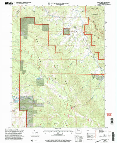 United States Geological Survey Green Ridge, CO (2000, 24000-Scale) digital map