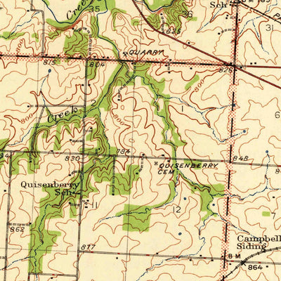 United States Geological Survey Green Ridge, MO (1948, 62500-Scale) digital map