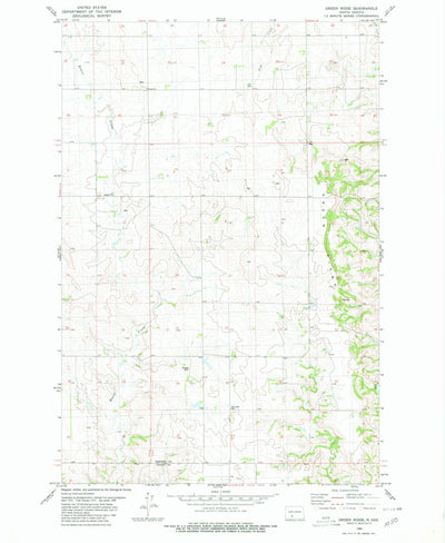 United States Geological Survey Green Ridge, ND (1980, 24000-Scale) digital map