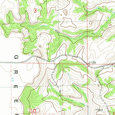 United States Geological Survey Green Ridge, ND (1980, 24000-Scale) digital map