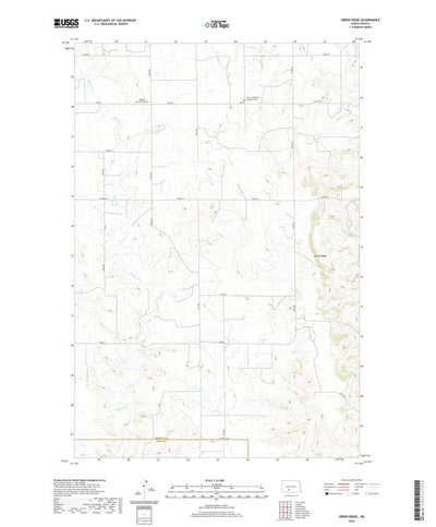 United States Geological Survey Green Ridge, ND (2020, 24000-Scale) digital map