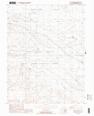 United States Geological Survey Green River NE, UT (1988, 24000-Scale) digital map