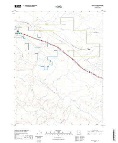 United States Geological Survey Green River NE, UT (2023, 24000-Scale) digital map