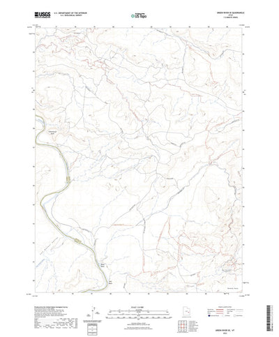 United States Geological Survey Green River SE, UT (2023, 24000-Scale) digital map