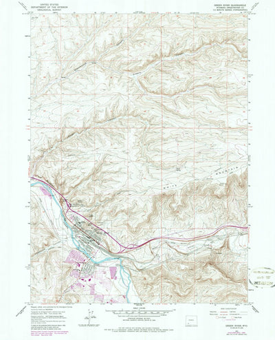 United States Geological Survey Green River, WY (1961, 24000-Scale) digital map