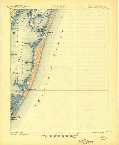 United States Geological Survey Green Run, MD-VA (1901, 62500-Scale) digital map