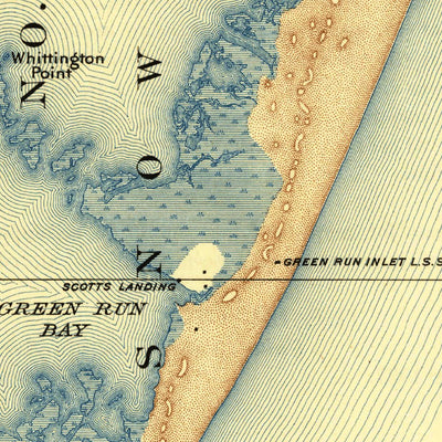 United States Geological Survey Green Run, MD-VA (1901, 62500-Scale) digital map