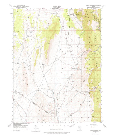United States Geological Survey Green Springs, NV (1951, 62500-Scale) digital map