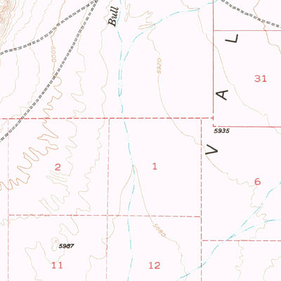 United States Geological Survey Green Springs, NV (1951, 62500-Scale) digital map