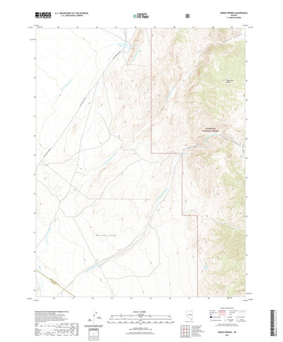 United States Geological Survey Green Springs, NV (2021, 24000-Scale) digital map