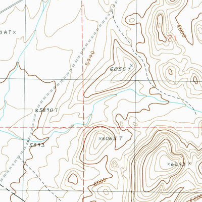 United States Geological Survey Green Springs SW, NV (1990, 24000-Scale) digital map