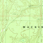 United States Geological Survey Green Timbers, MI (1986, 24000-Scale) digital map