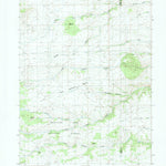 United States Geological Survey Green Top Mountain, WY (1987, 24000-Scale) digital map