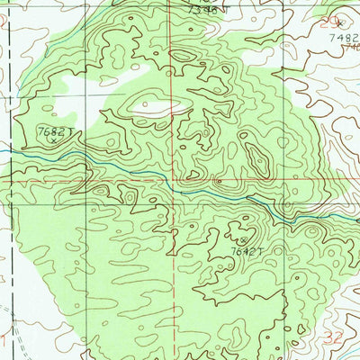 United States Geological Survey Green Top Mountain, WY (1987, 24000-Scale) digital map
