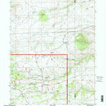 United States Geological Survey Green Top Mountain, WY (1992, 24000-Scale) digital map