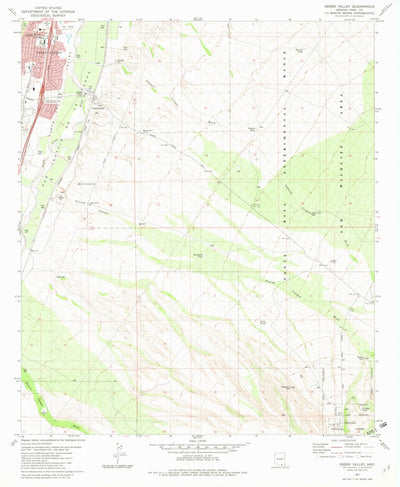 United States Geological Survey Green Valley, AZ (1981, 24000-Scale) digital map