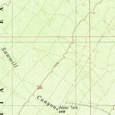 United States Geological Survey Green Valley, AZ (1981, 24000-Scale) digital map