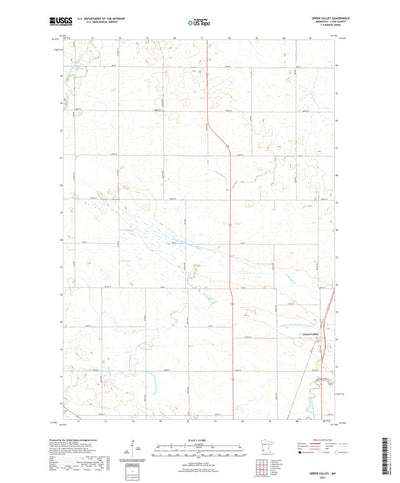 United States Geological Survey Green Valley, MN (2022, 24000-Scale) digital map