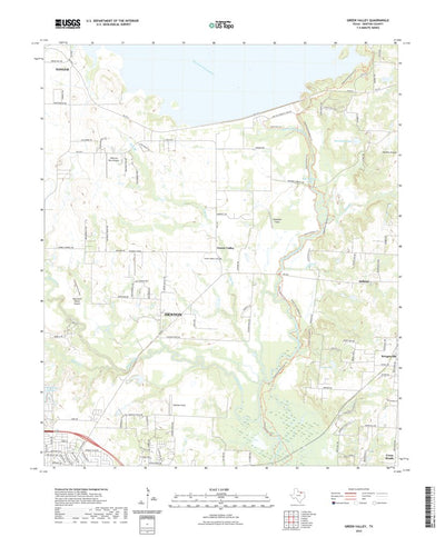 United States Geological Survey Green Valley, TX (2022, 24000-Scale) digital map