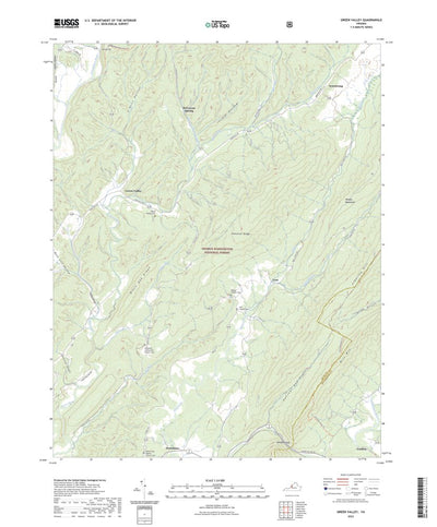 United States Geological Survey Green Valley, VA (2022, 24000-Scale) digital map