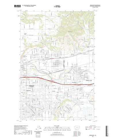 United States Geological Survey Greenacres, WA (2020, 24000-Scale) digital map