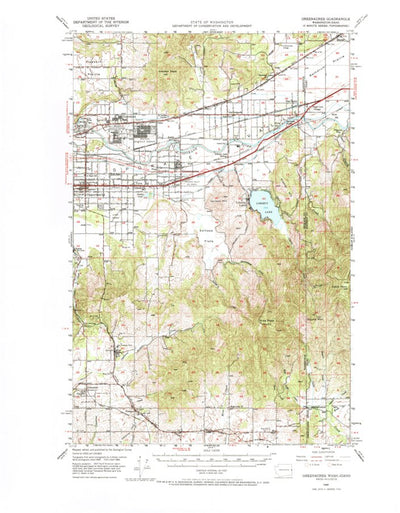 United States Geological Survey Greenacres, WA-ID (1949, 62500-Scale) digital map