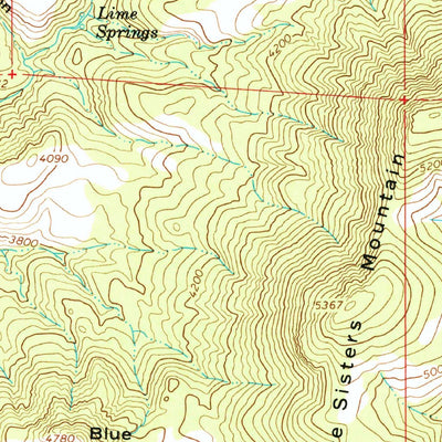 United States Geological Survey Greenback Creek, AZ (1964, 24000-Scale) digital map
