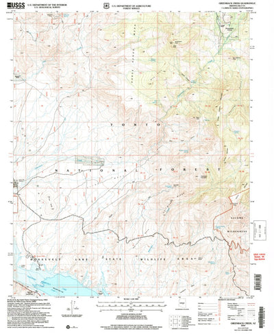 United States Geological Survey Greenback Creek, AZ (2004, 24000-Scale) digital map